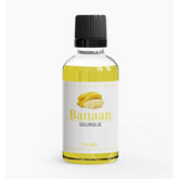 Geurolie -banaan in heldere fles met zwarte dop, banana geur olie
